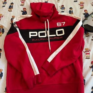 Polo, Ralph Lauren red ski collection hoodie